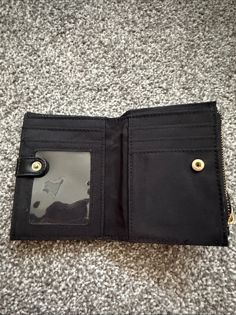 Sunflower Print Zip Wallet
